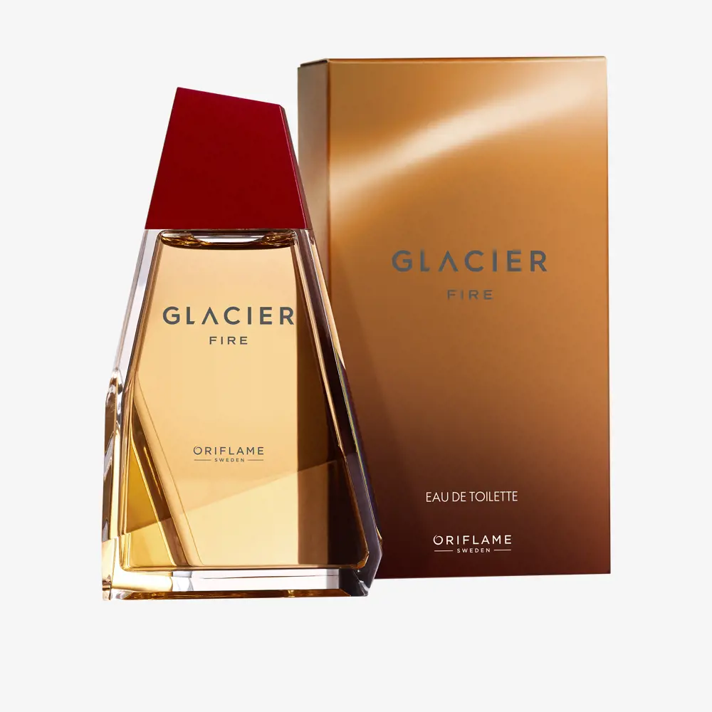 ادوتویلت عطر مردانه گلاشیر فایر اوریفلیم گرم و تند با تضاد سردی