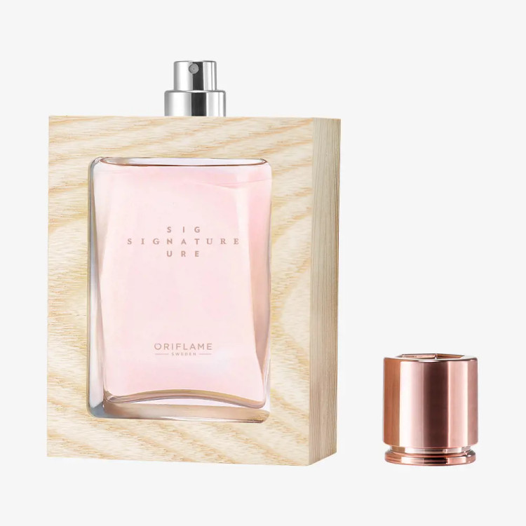 عطر پرفیوم زنانه سیگنیچر اوریفلیم - پرفیوم خالص رایحه گلی پخش بو با قاب چوبی