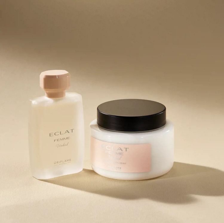 کرم بدن نرم کننده لوکس اکلت ویکند با رایحه عطر پرفروش اکلت ویکند اوریفلیم