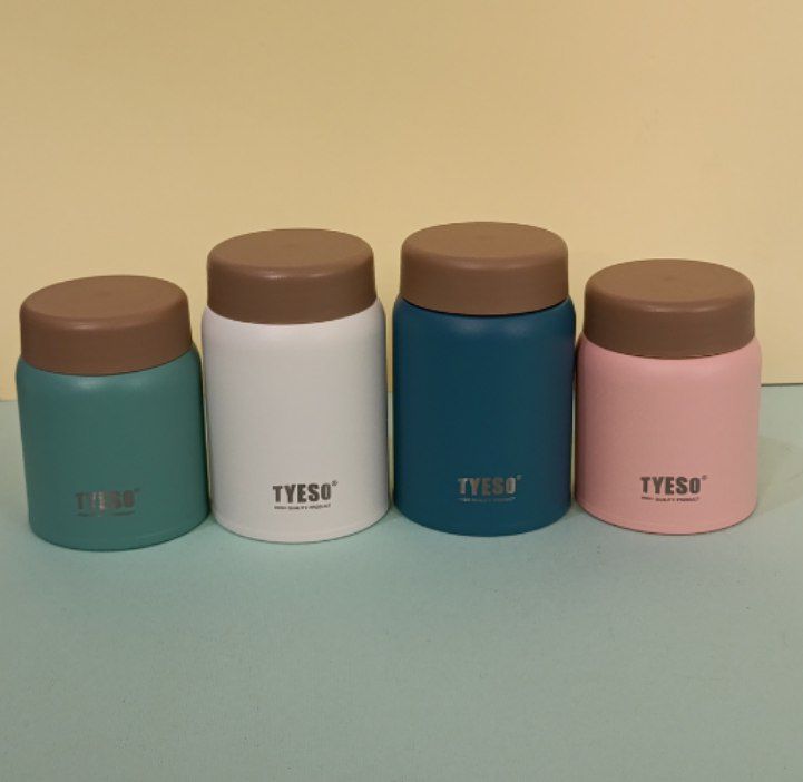 مینی تراول ماگ تایسو TYESO استیل دوجداره درب پیچی بدون نشتی در دو حجم 220 و 280 میل