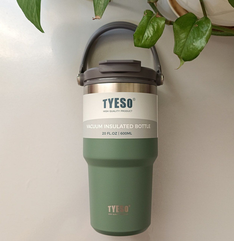 تراول ماگ تایسو تامبلر TYESO گنجایش 600 دسته دار دوحالته