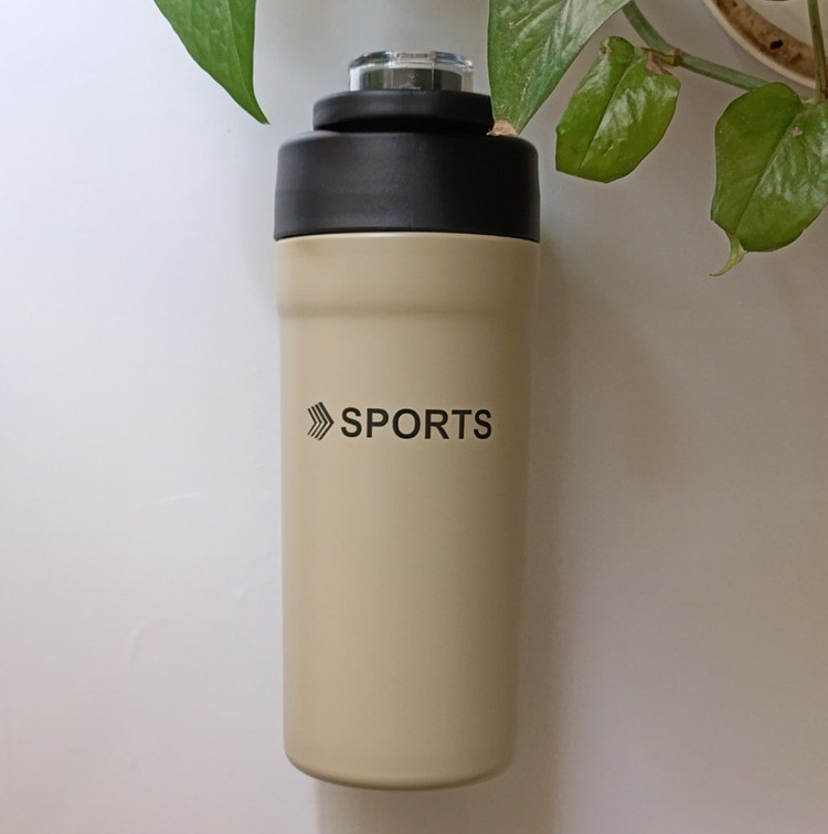 تراول ماگ اسپورت SPORTS در دو سایز ۵۰۰ و ۶۸۰ میل | استیل دوجداره با درب دوحالته | ارسال سریع و مطمئن - SPORTS - تراول ماگ