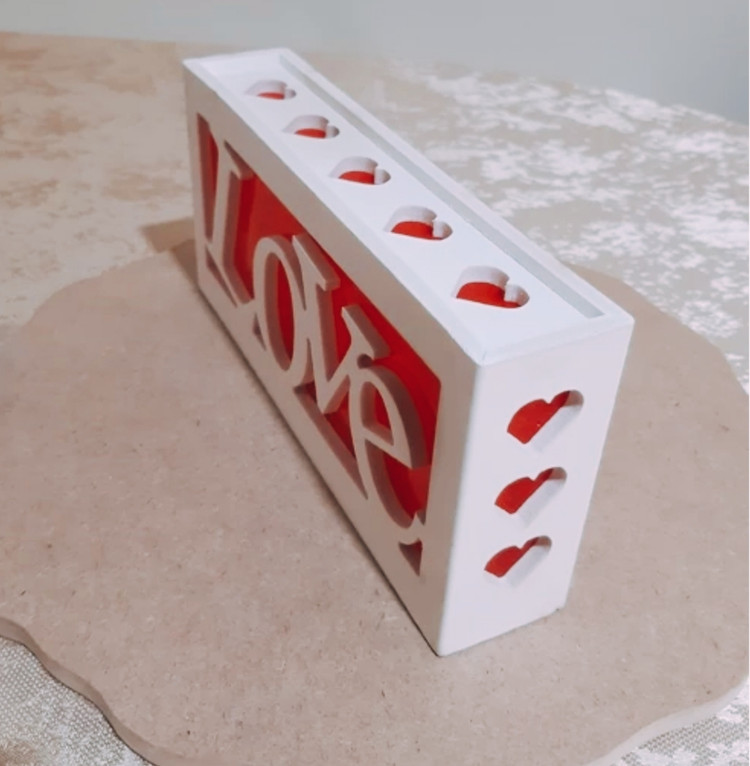 چراغ خواب چراغ شب خواب طرح لاو love باطری خور - None - دکوراسیون و اکسسوری