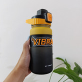 قمقمه مدل ویبرانت ۶۵۰ میل vibrant دسته دار نی دار در دکمه ای قفل دار