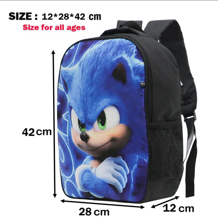 کوله پشتی توریث سونیک خارپشت TOURIS - sonic با رویه مخمل ضد آب و بندهای قابل تنظیم همراه با جامدادی